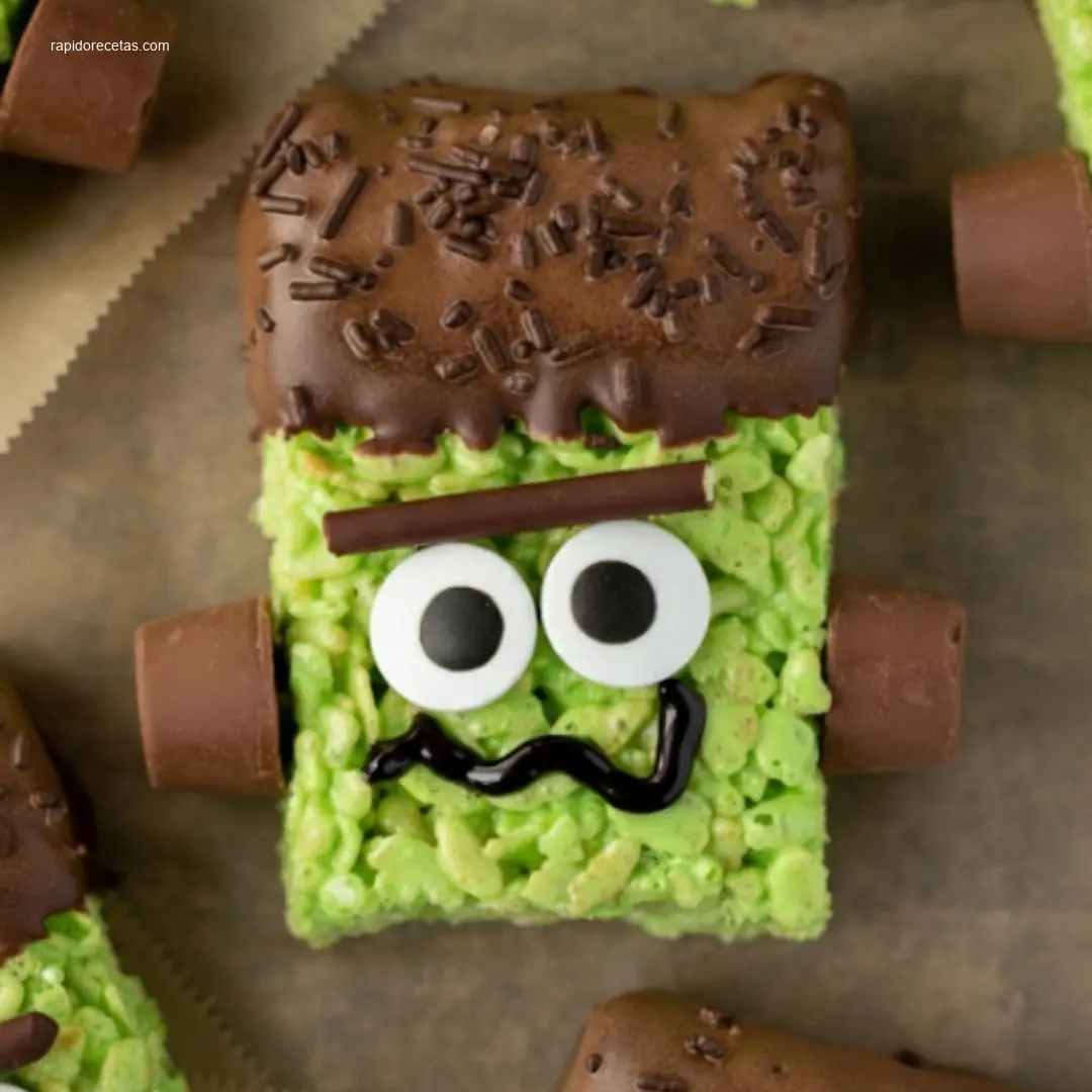 Frankenstein Halloween Rice Krispie Treats: 10 Sweet Tips! 3 Frankenstein Halloween Rice Krispie Treats