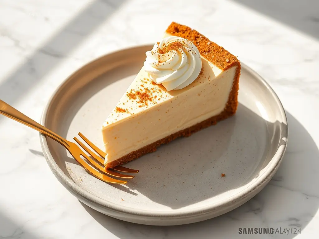 Delicious Gingerbread Crust Christmas Cheesecake for a festive treat