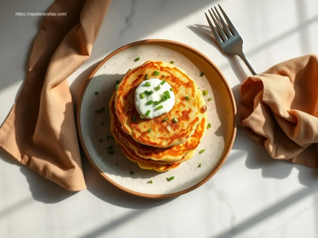 Delicious Gluten-Free Mashed Potato Pancakes with chives