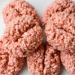 Marshmallow Rice Bubbles Halloween Brains: Which 8 to Make? 5 Spooky Marshmallow Rice Bubbles Halloween Brains on a platter