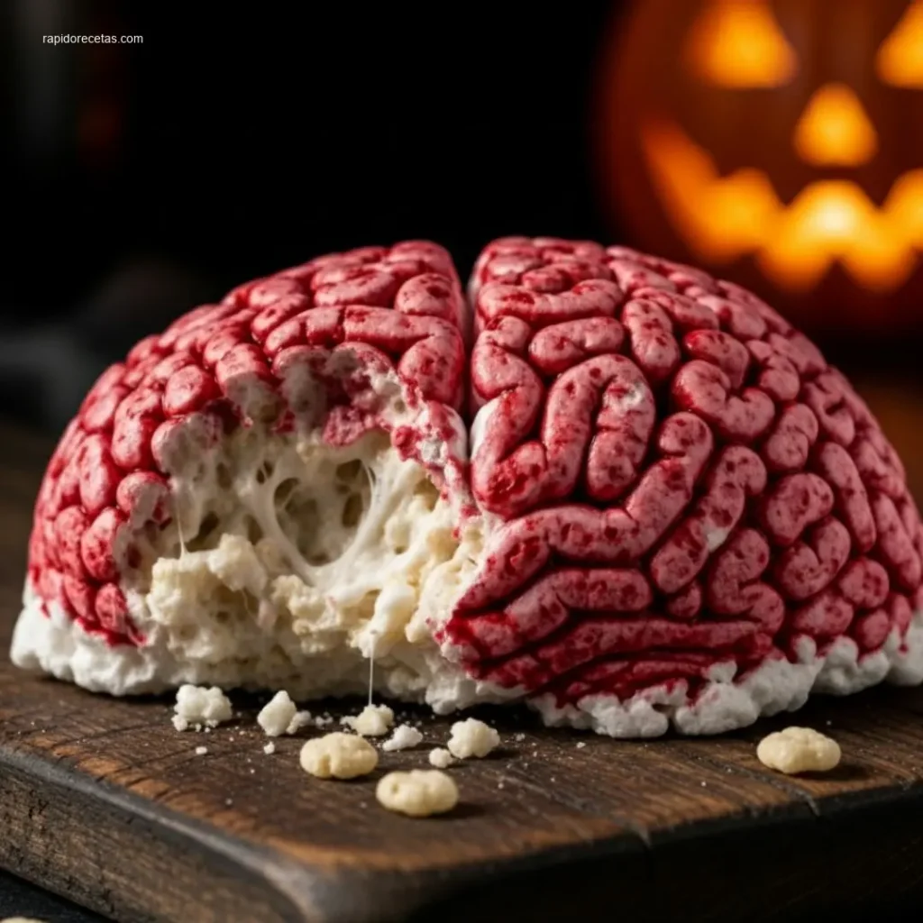 Marshmallow Rice Bubbles Halloween Brains: Which 8 to Make? 4 Lifting a Marshmallow Rice Bubbles Halloween Brain treat