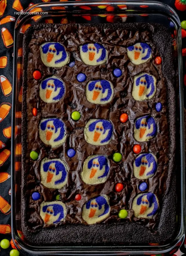 Delicious Halloween Brookies, a perfect treat for spooky festivities.