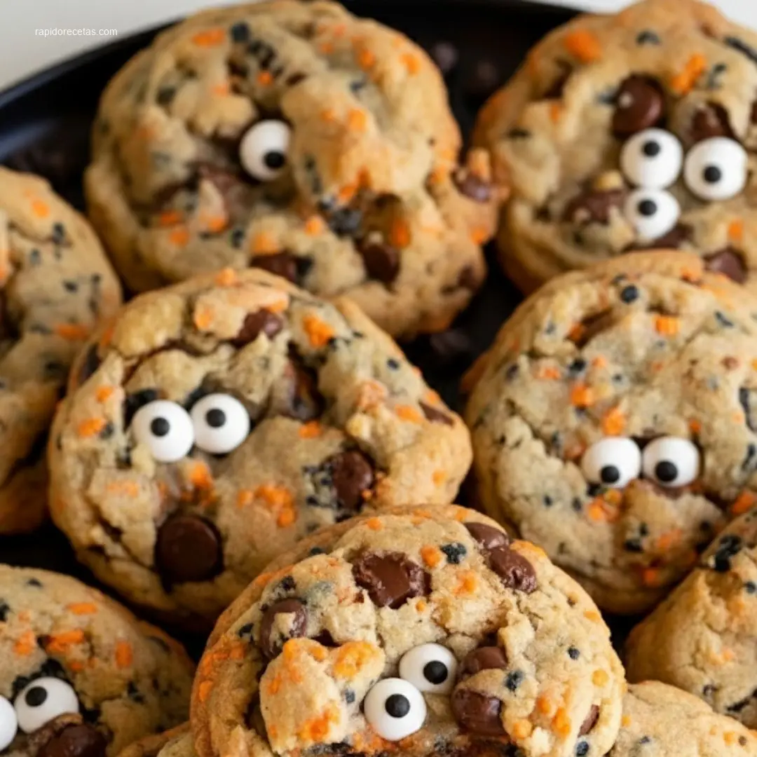 Delicious Halloween Chocolate Chip Cookies for a festive snack