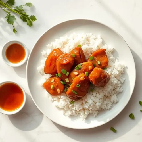 Honey Garlic Chicken with Rice slow cooker recipe
