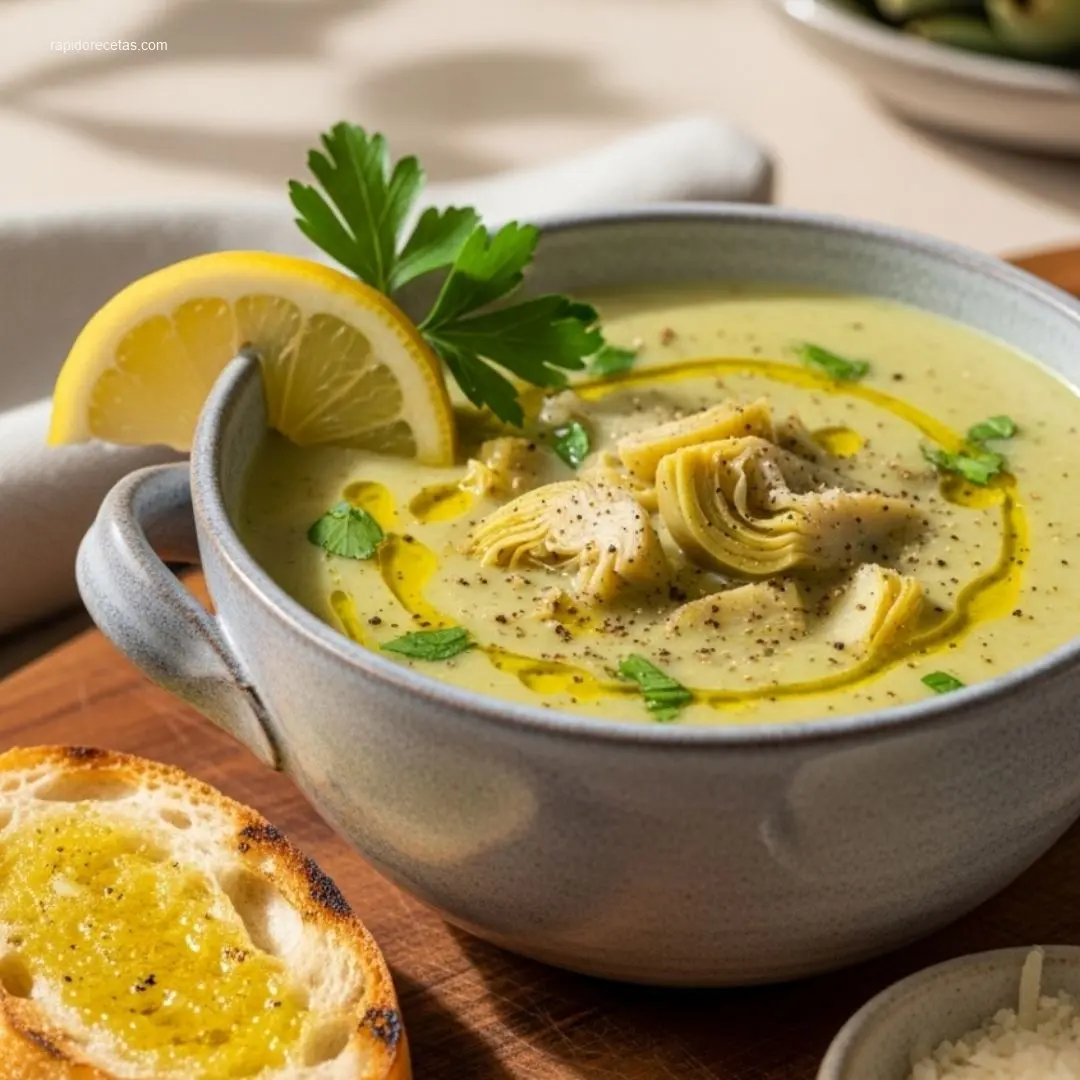 Lemony Tuscan Artichoke Soup: 7 Tips for a Perfect Batch 4 Creamy Lemony Tuscan Artichoke Soup with bread