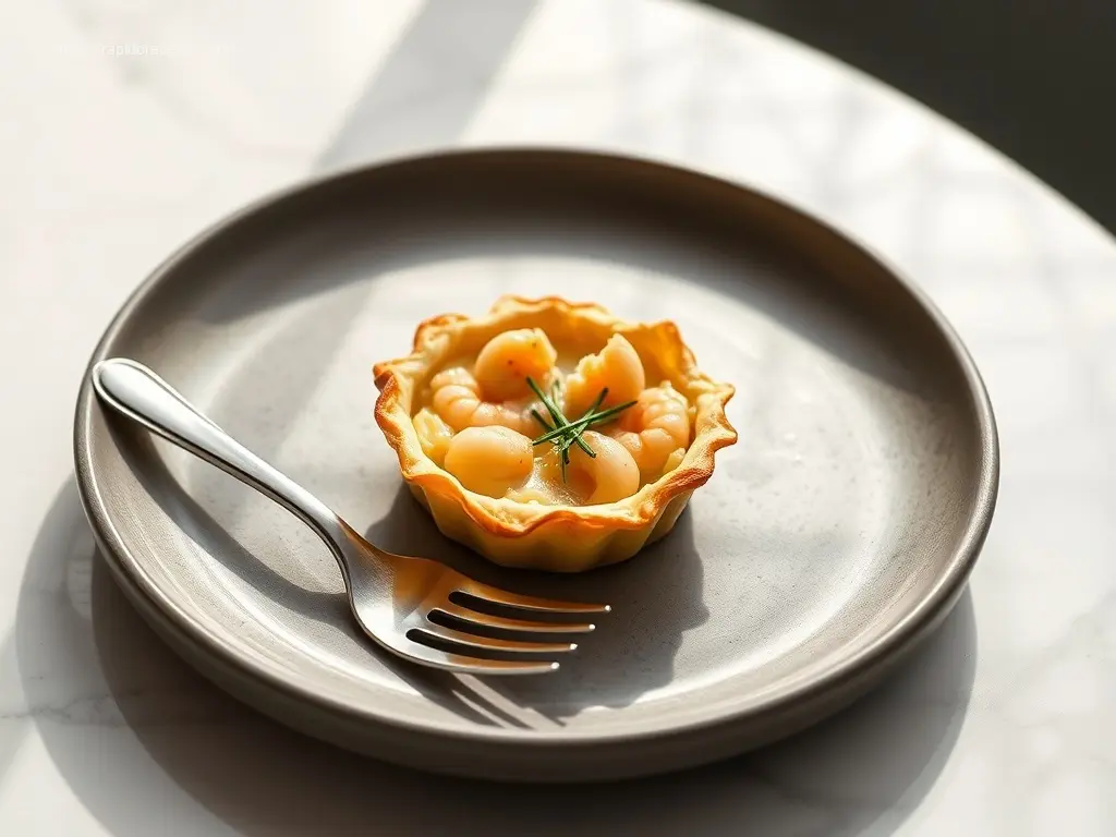 Mini Shrimp and Cheese Tartlets: How 4 Fun Events Love Them 1 Delicious mini shrimp and cheese tartlets on a white platter