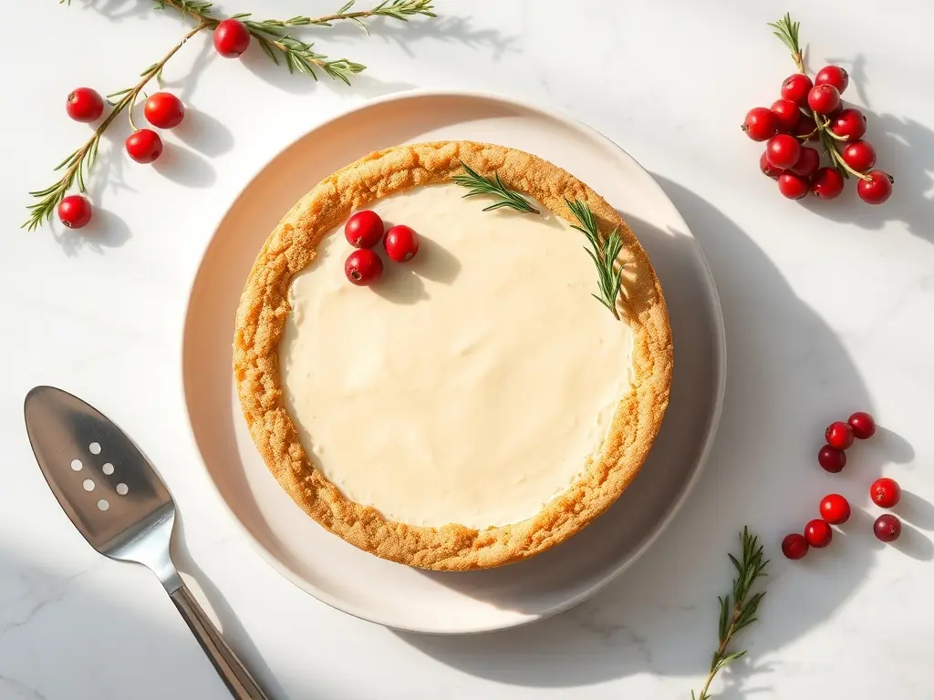 Delicious No-Bake Christmas Sugar Cookie Cheesecake dessert