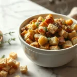 Delicious quick 30 minute homemade stuffing for holiday meals