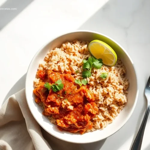 Slow Cooker Salsa Chicken with Brown Rice: A 9-Star Dish! 2 Delicious slow cooker salsa chicken with brown rice