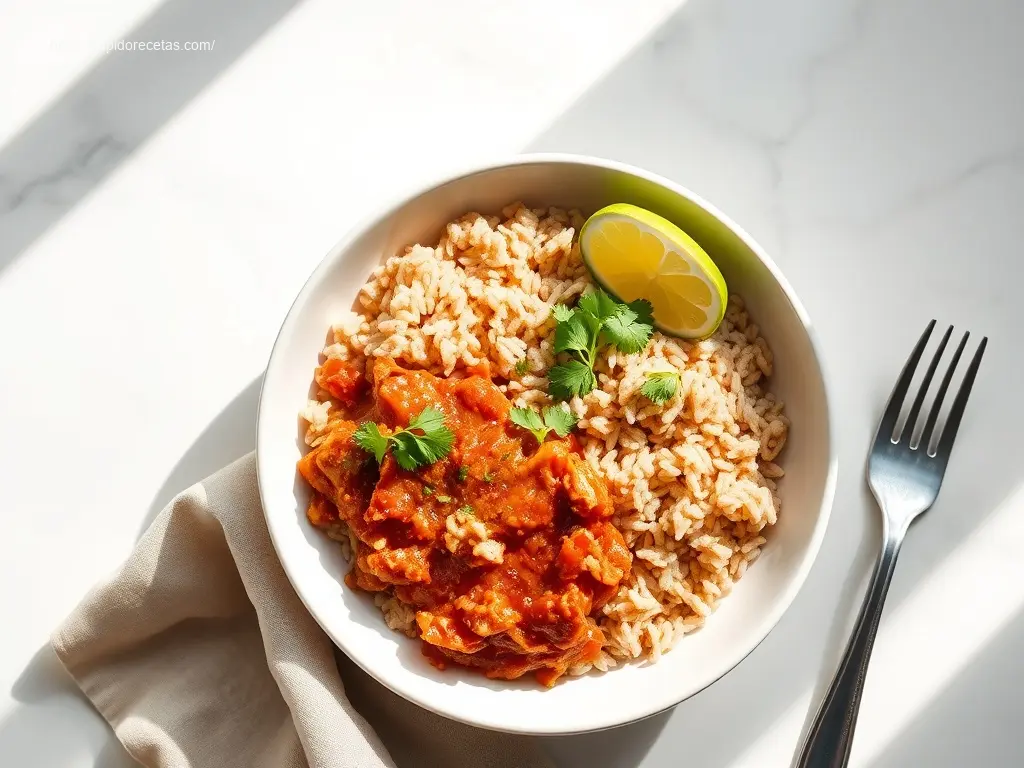 Slow Cooker Salsa Chicken with Brown Rice: A 9-Star Dish! 1 Delicious slow cooker salsa chicken with brown rice