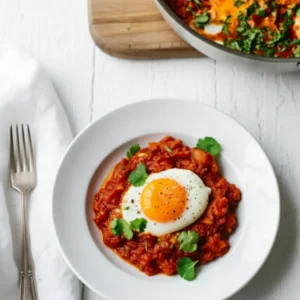 Shakshuka: Why 9 Chefs Love This Dish 7 Delicious shakshuka in a pan on a white marble table