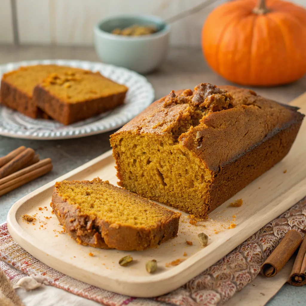 25 Fresh & Healthy Recipes for Light, Flavor-Packed Meals 3 Classic pumpkin bread with pumpkin in background