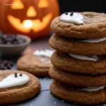 Spooky Ghost Brown Butter Pumpkin Cookies: Why 1 Secret Works 6 Stacked Spooky Ghost Brown Butter Pumpkin Cookies and fork