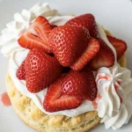 Strawberry Shortcake: 4 Reasons You'll Love It 6 Overhead view of strawberry shortcake topped with whipped cream and berries