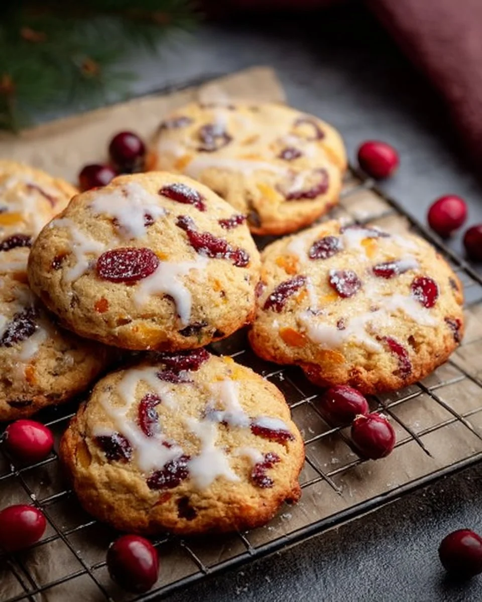 Best Christmas Cranberry Orange Cookies Recipe 1 Plate of homemade cranberry orange cookies for Christmas