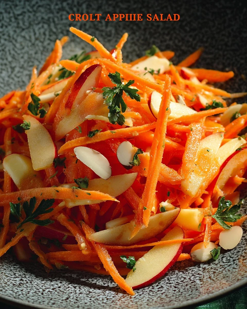Fresh Carrot Apple Salad with vibrant carrots and sweet apples