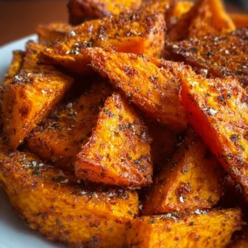 Crispy air fryer sweet potatoes served in a bowl