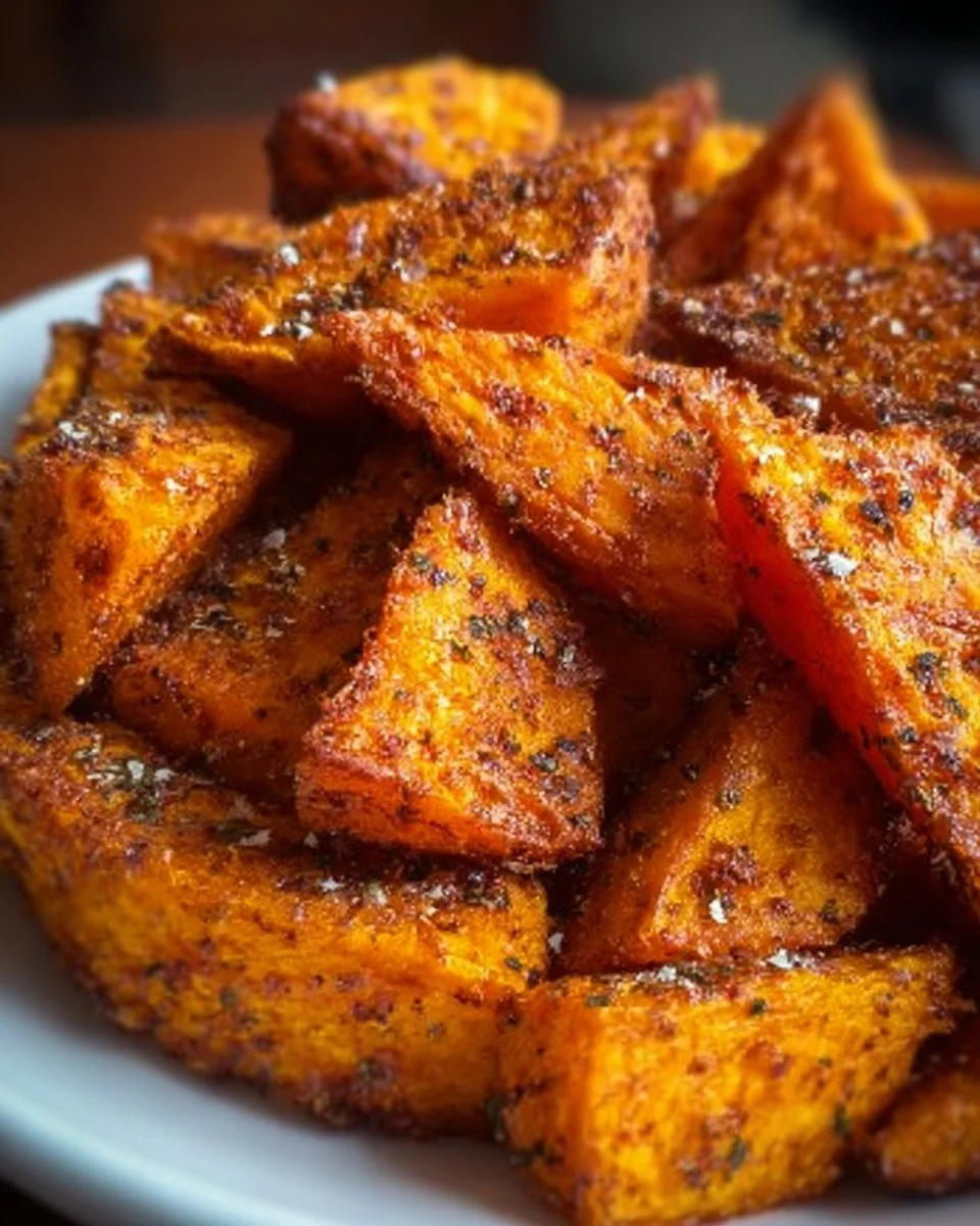 Crispy air fryer sweet potatoes served in a bowl
