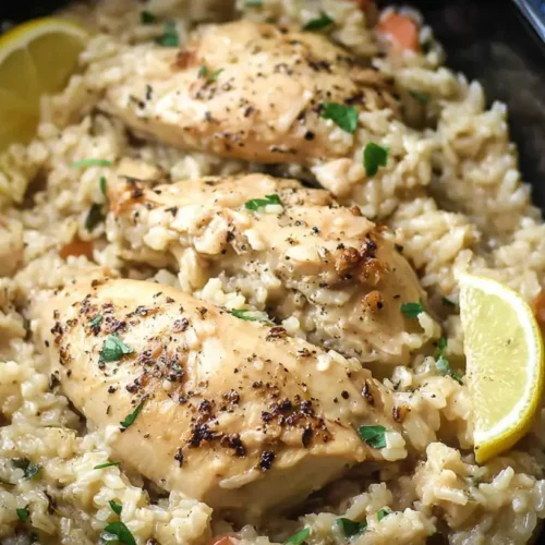 Crock Pot Chicken And Rice: 7 Easy Weeknight Meals 2 A bowl of Crock Pot Chicken And Rice with carrots and peas.