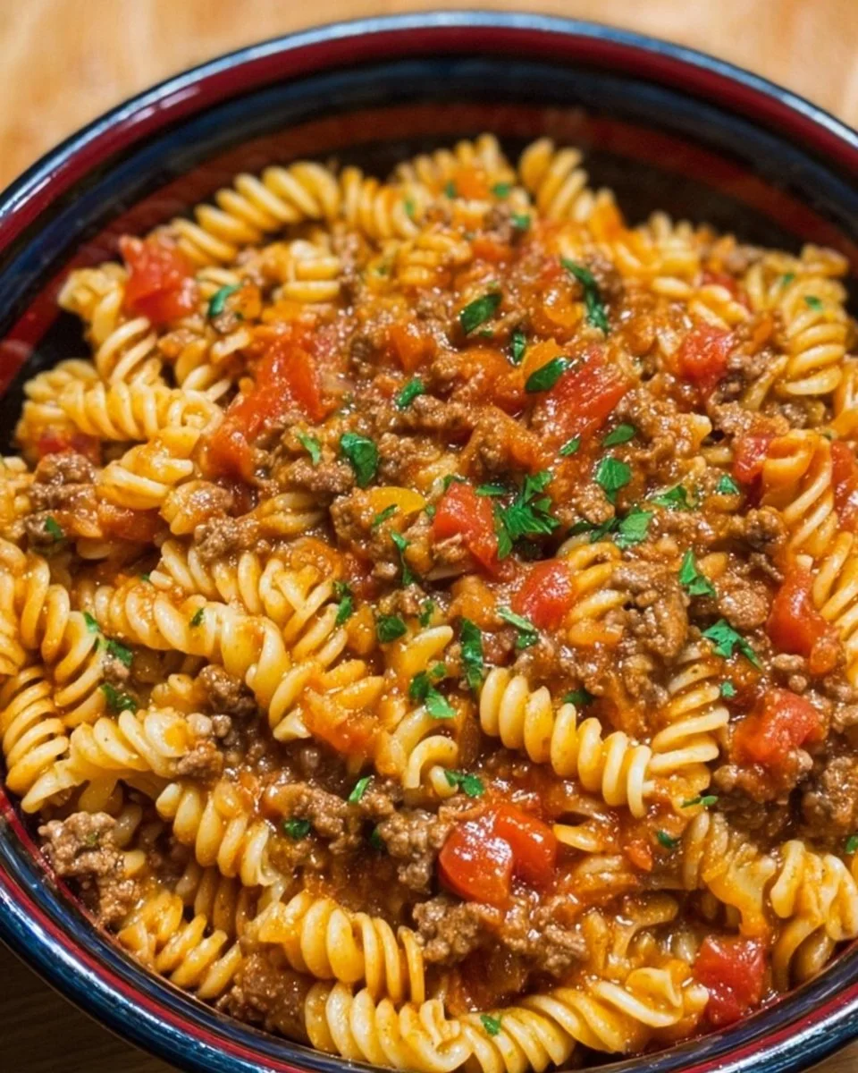 Crockpot Taco Pasta 1 Crockpot Taco Pasta served in a bowl with cheese and garnished with cilantro