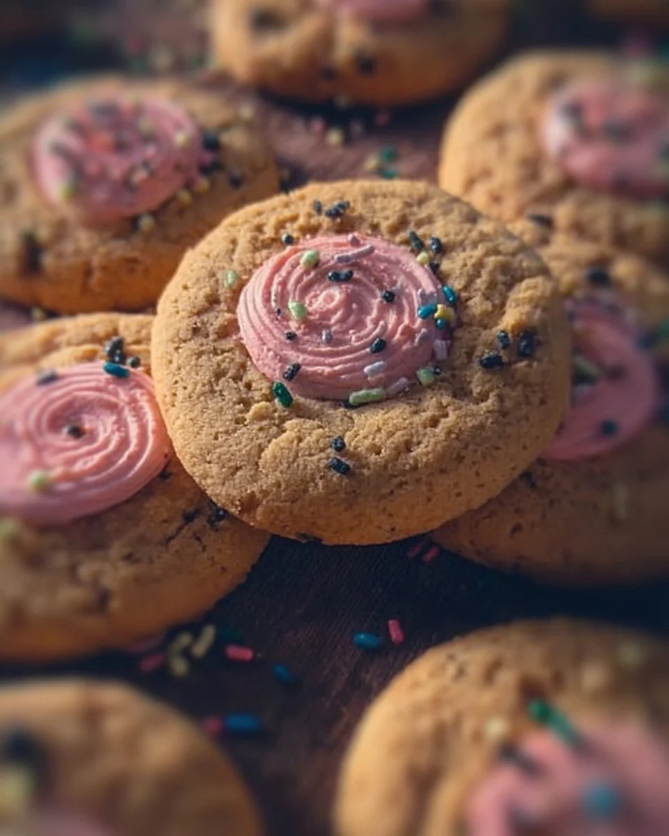 Crumbl Cookies 1 Assorted Crumbl Cookies on a decorative plate showcasing various flavors.