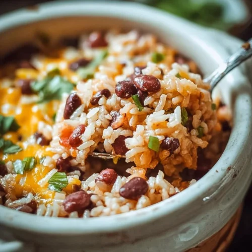 Delicious Rice and Bean Casseroles 2 Delicious rice and bean casserole served in a dish