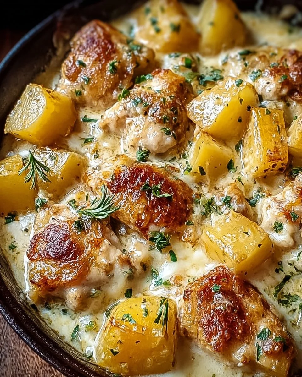 Delicious Garlic Parmesan Chicken with potatoes in a crockpot