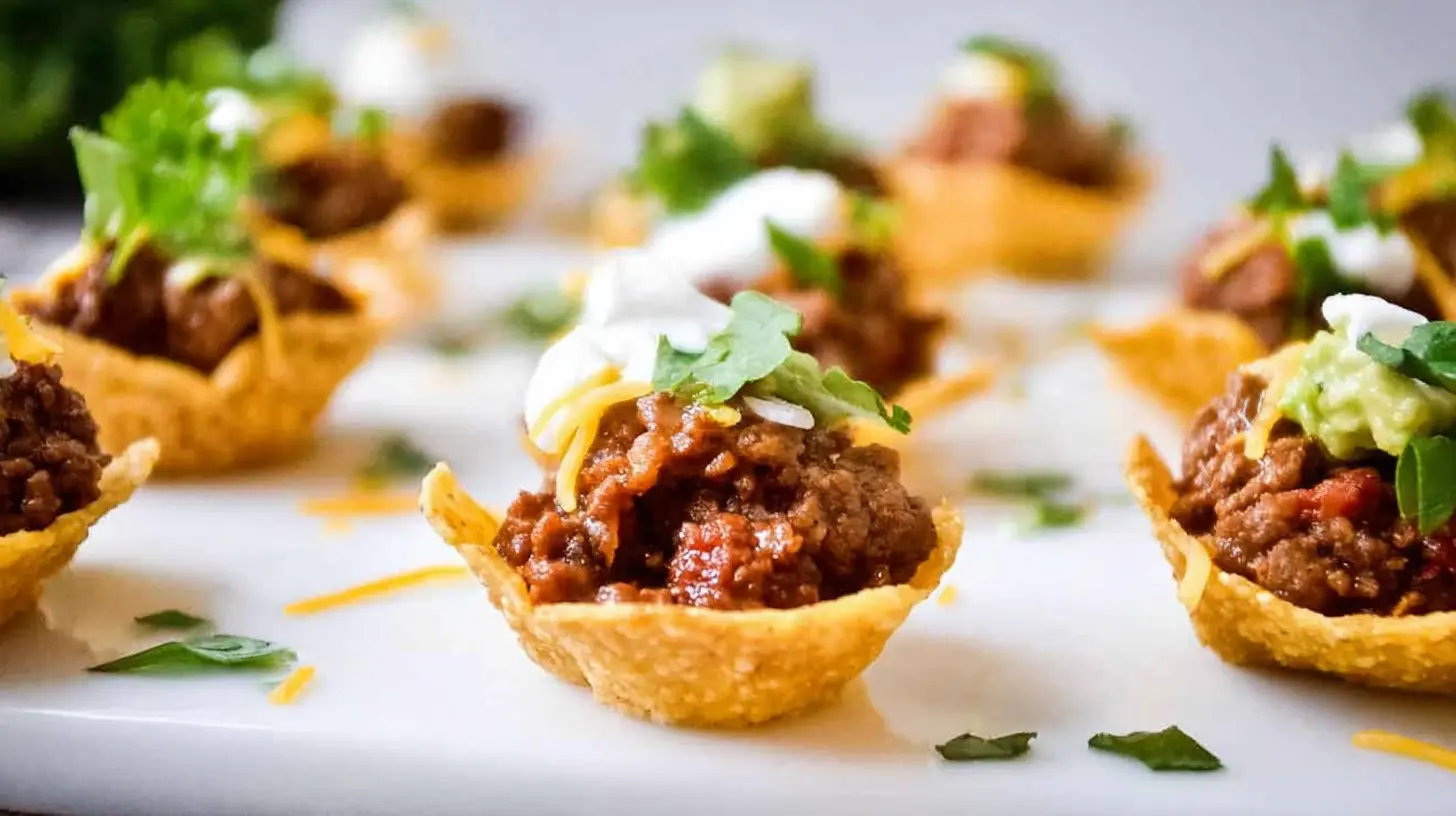 Meat Appetizers: 4 Quick Prep Hacks 1 Close-up of gourmet meat appetizers beautifully arranged for an event.