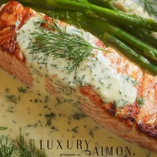 Grilled Salmon with Luxurious Creamy Dijon: 5 Tips 2 Plate of grilled salmon fillet with luxurious creamy Dijon sauce.