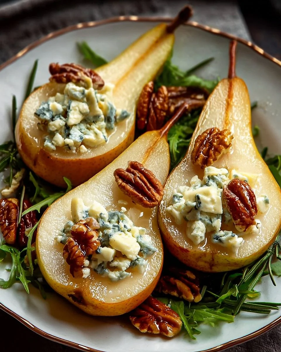 Pear and Blue Cheese Salad 1 Delicious Pear Blue Cheese Salad with fresh ingredients and vibrant colors.