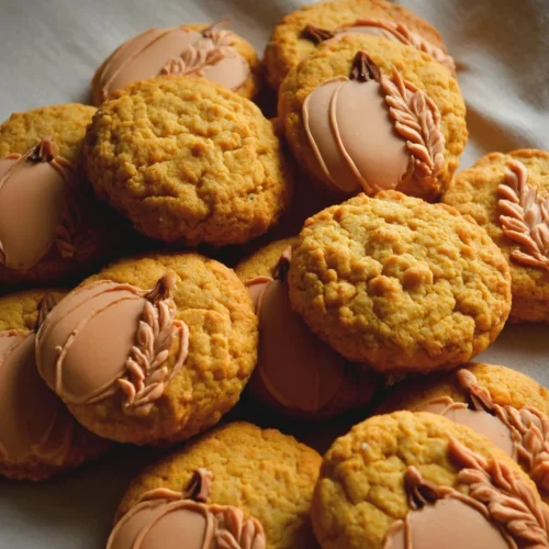 Pumpkin Cookies 2 Delicious homemade pumpkin cookies on a plate, perfect for fall baking.