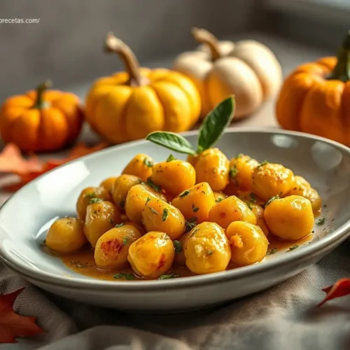 Pumpkin Gnocchi with Brown Butter Sage: 4 Easy Steps 2 Delicious Pumpkin Gnocchi with Brown Butter Sage