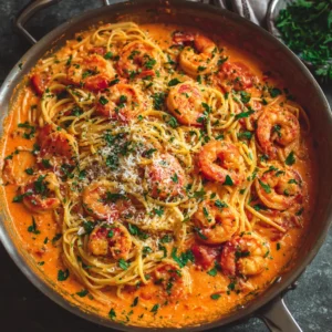 Classic Garlic Shrimp and Tomato Cream Pasta 1 691040161e62c