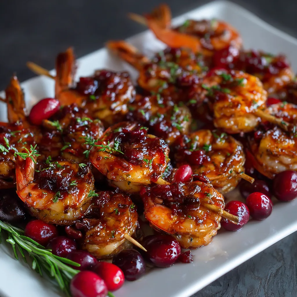 Cranberry Maple Glazed Shrimp Skewers 33a2791b