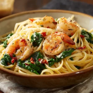 Garlic Shrimp Linguine with Spinach 69107d592aeaf