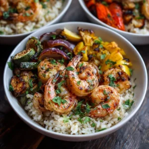 Zesty Garlic Butter Shrimp Rice Bowls with Roast c7bf8801 36b3