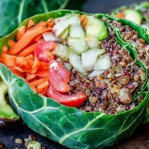 Various colourful raw vegan recipes laid out artistically on a table.