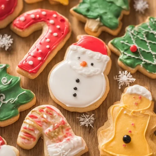 easy christmas cookie recipes: Best 5 Ever! 2 A collection of baked goods from easy Christmas cookie recipes on a festive plate.