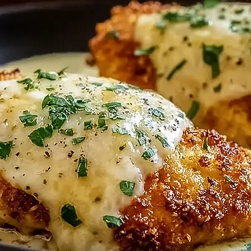 Longhorn Steakhouse Parmesan Chicken: How 3 Chefs Do It 2 A plate featuring LongHorn Steakhouse Parmesan Chicken, garnished and ready to serve.
