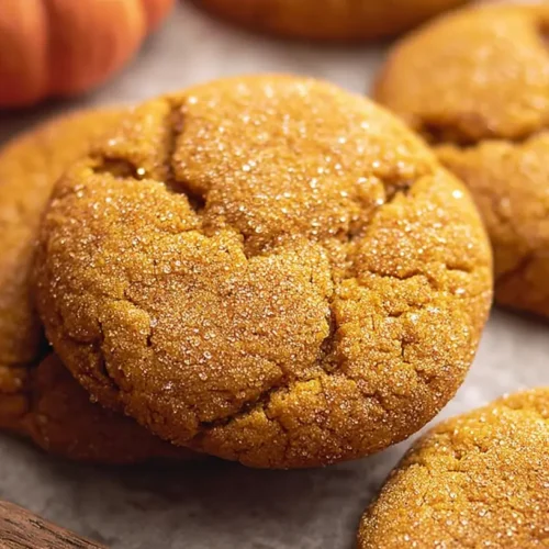 Why Pumpkin Cookies Are Your 1 Sweet Treat 2 A plate of freshly baked pumpkin cookies on a wooden table.