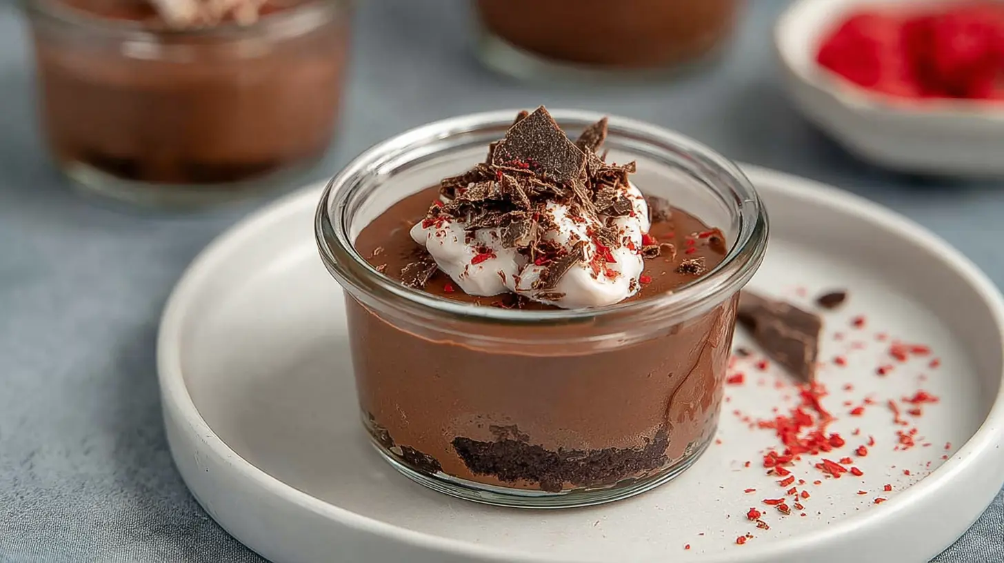 Silken Tofu Chocolate Mousse: How to Make 3 Ways 1 Rich silken tofu chocolate mousse garnished with fresh berries.