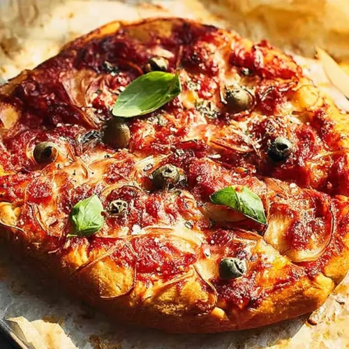 Slow Cooker Pizza: How to Get 1 Crispy Crust 2 A bubbling slow cooker pizza with melted cheese and pepperoni