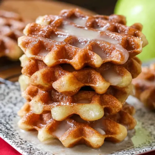 Apple Fritter Waffle Donuts: 3 Best Ways to Enjoy 2 Delicious apple fritter waffle donuts, golden brown and glistening