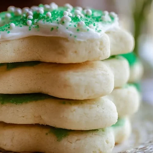 Best Soft Sugar Cookies: 8 Reasons They're Great! 2 A close-up of a stack of the best soft sugar cookies, perfectly baked and unadorned.