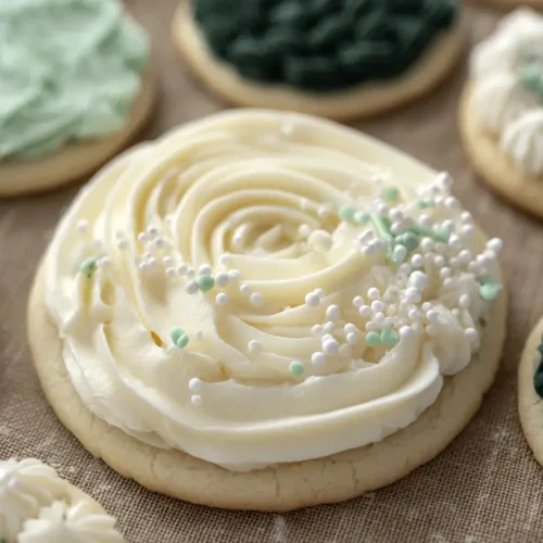 Buttercream Frosting for Sugar Cookies: 1 Simple Trick 2 Smooth white buttercream frosting for sugar cookies in a piping bag