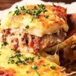 Savory Cattle Drive Casserole dish filled with rich ingredients