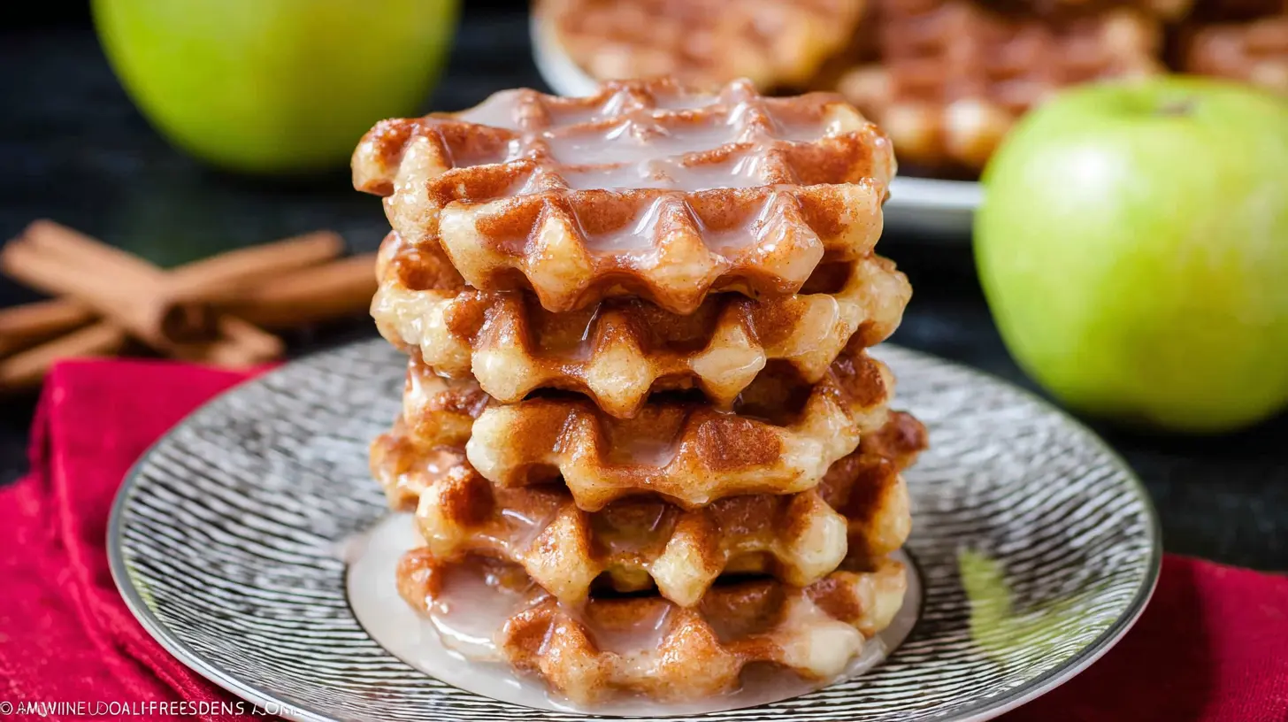 Apple Fritter Waffle Donuts: 3 Best Ways to Enjoy 1 Artisan apple fritter waffle donuts with a sugary glaze