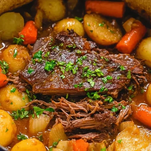 Dutch Oven Pot Roast: 5 Steps to Perfection 2 A tender Dutch Oven Pot Roast, ready to serve