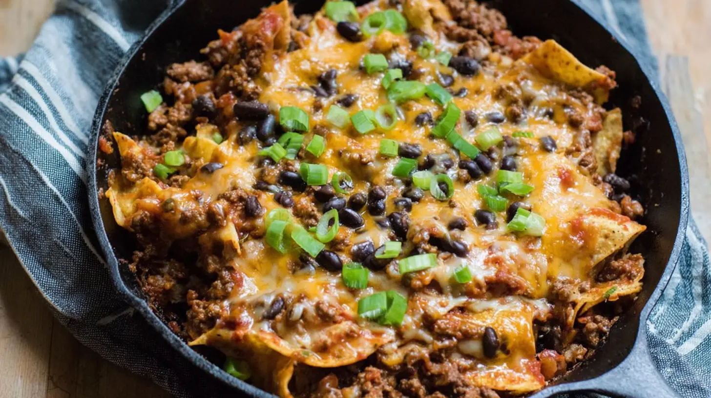 One-Pan Beef Enchilada Skillet: 7 Steps to Flavor 1 Delicious beef enchilada skillet, freshly made in a single pan.