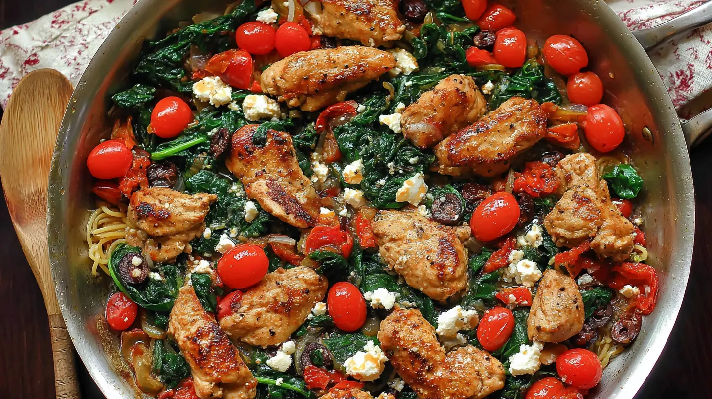 Mediterranean Chicken Stir Fry Recipe: My 10-Minute Secret 1 Delicious chicken stir fry with fresh Mediterranean vegetables.